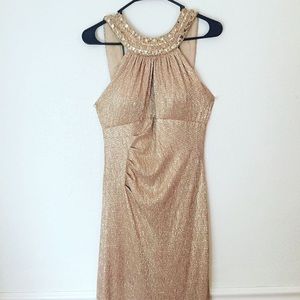 Rose gold gown for prom/pageant/wedding
